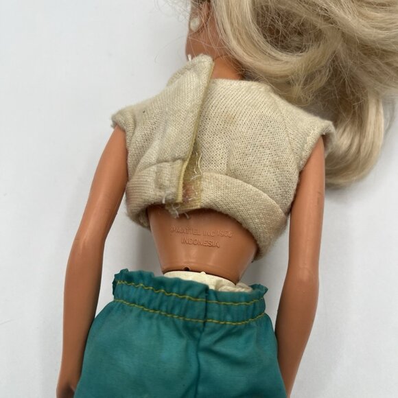 Vintage Barbie Doll 80s Outfit Mattel Indonesia 1966 Body Mold 1975 Head Retro - Picture 3 of 7
